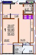 Buy an apartment, Klochkovskaya-ul, 228, Ukraine, Kharkiv, Shevchekivsky district, Kharkiv region, 1  bedroom, 56 кв.м, 1 860 000 uah